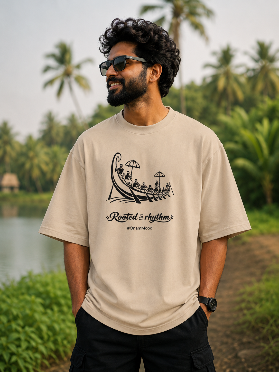 Onam Mood Oversized T-shirt