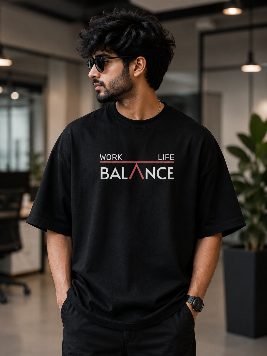 Work Life Balance Oversized T-shirt