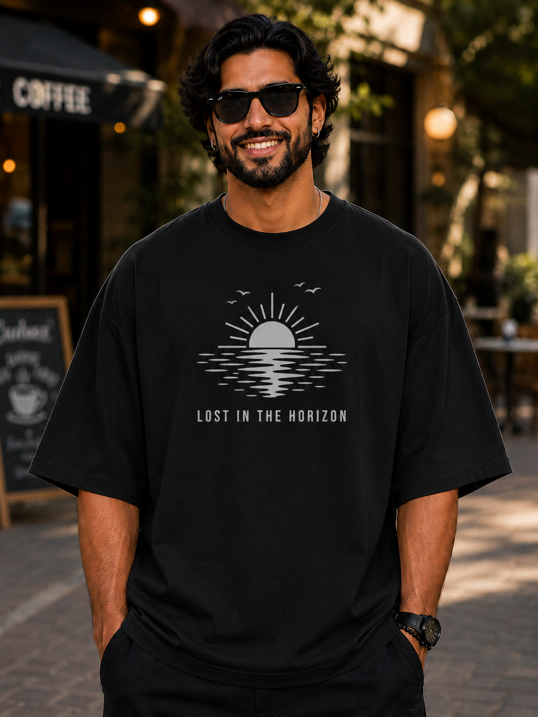 Lost In The Horizon Oversized T-Shirt