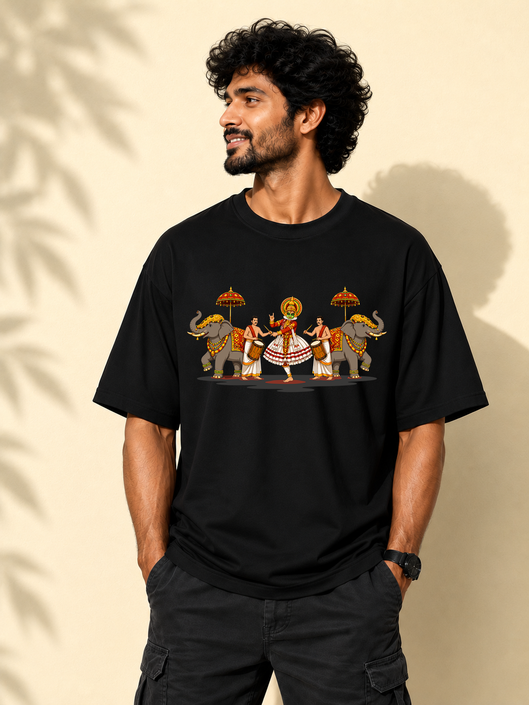 Kathakali Melam Oversized T-shirt