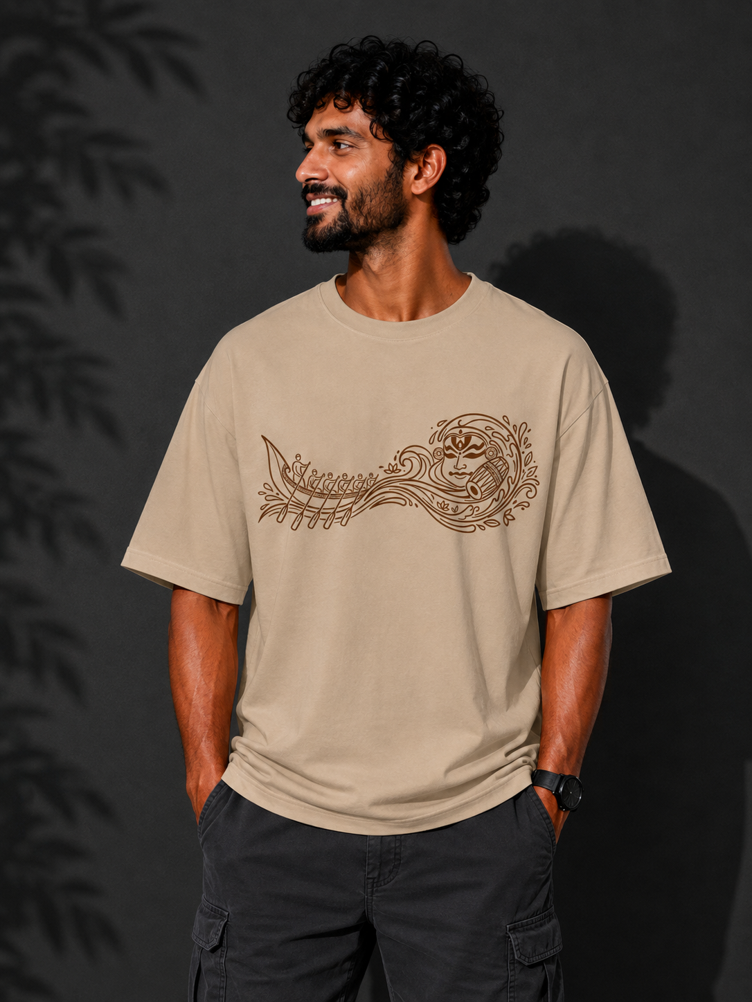 The Onam Wave Oversized T-shirt