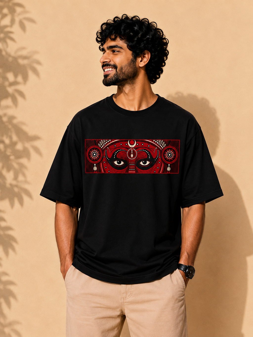 Eyes of Theyyam Oversized T-shirt