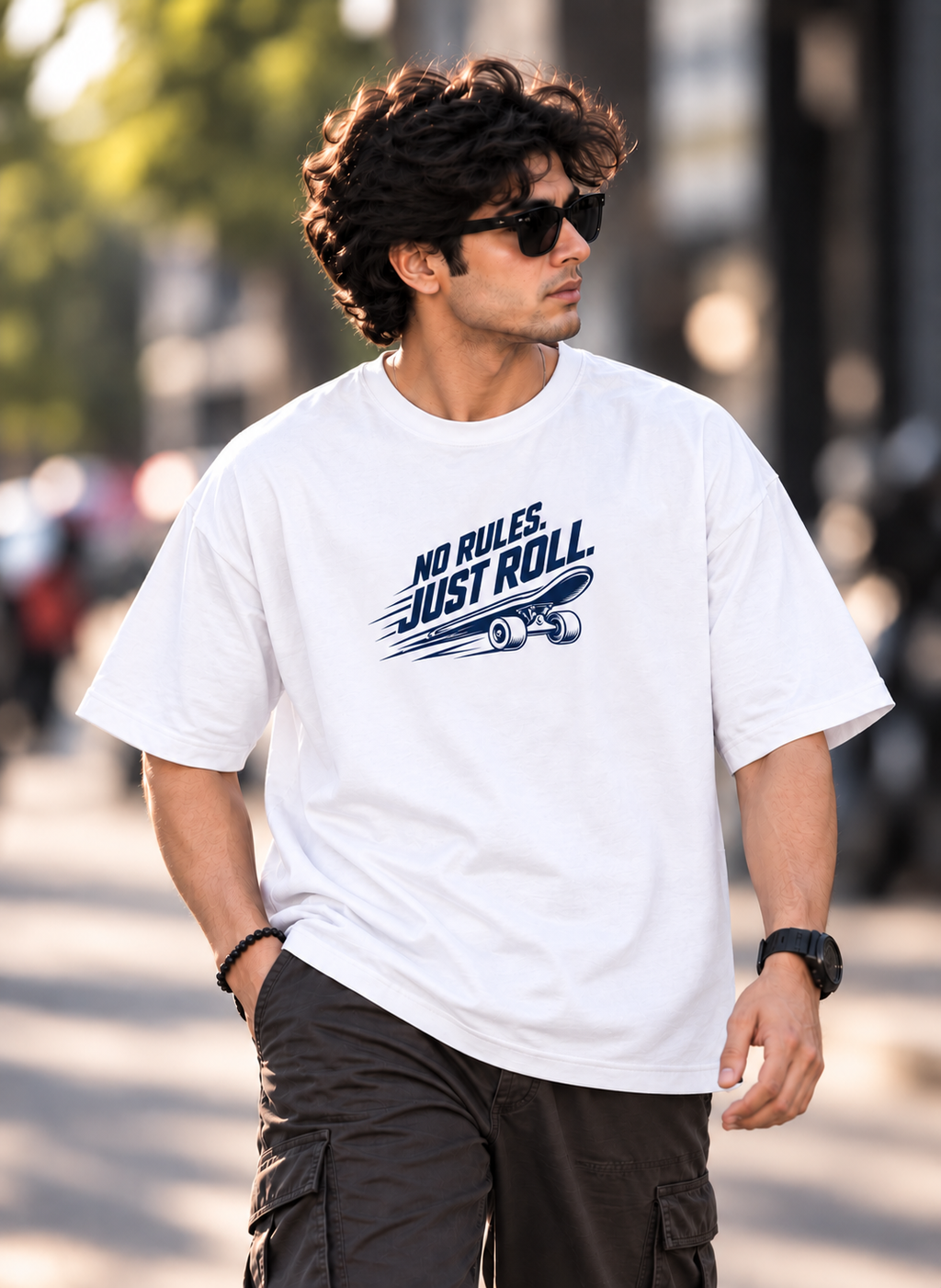 No Rules Just Roll Oversized T-shirt
