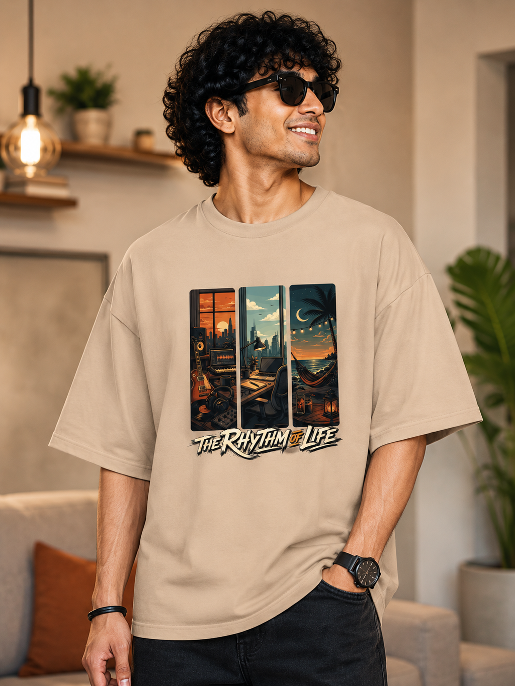 Rhythm Of Life Oversized T-shirt