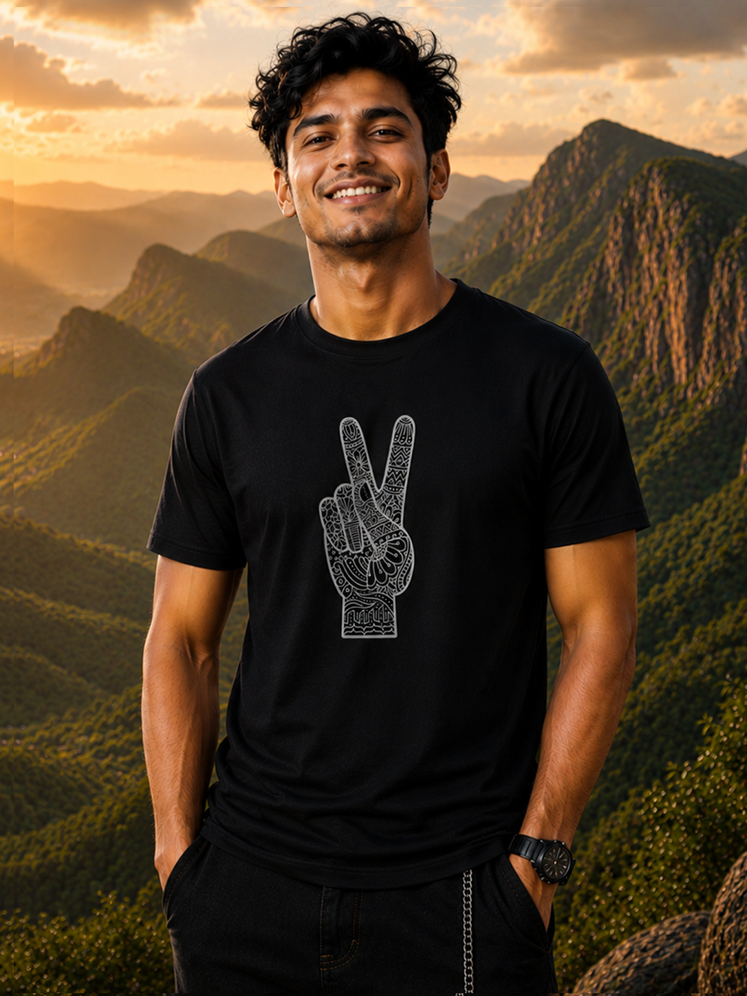 Peace Within Regular Fit T-Shirt