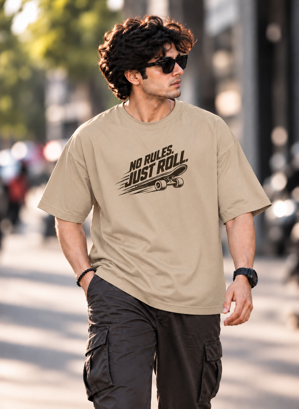 No Rules Just Roll Oversized T-shirt
