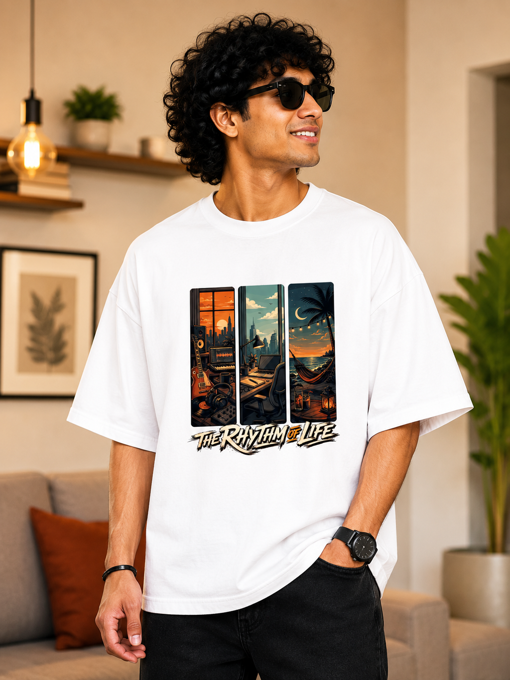 Rhythm Of Life Oversized T-shirt