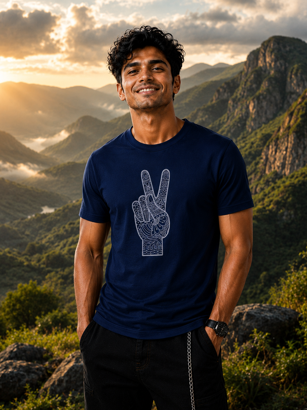 Peace Within Regular Fit T-Shirt