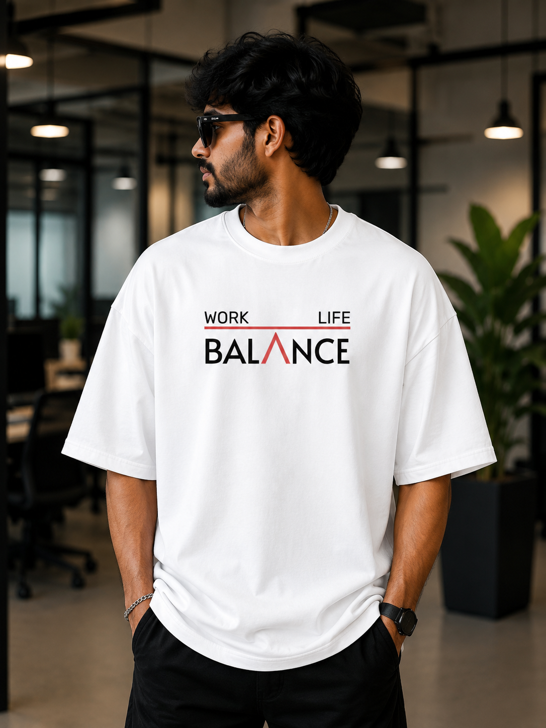 Work Life Balance Oversized T-shirt