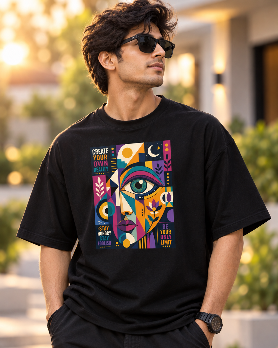 Create Your Reality Oversized T-shirt