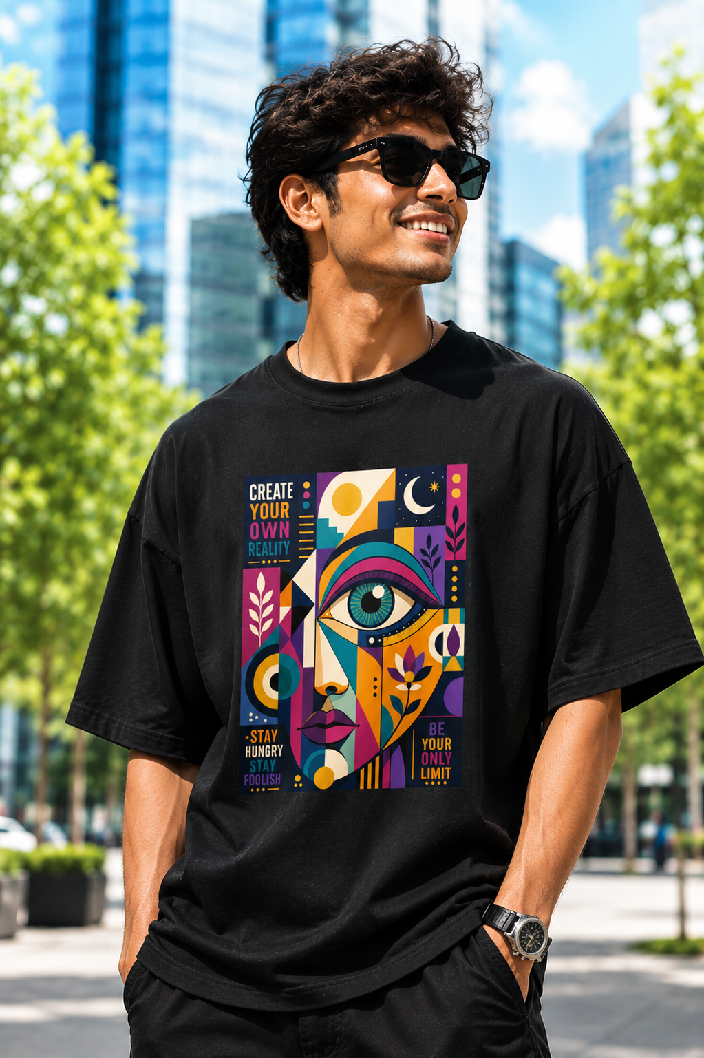 Create Your Reality Oversized T-shirt