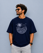 Coastal Lines Oversized T-Shirt