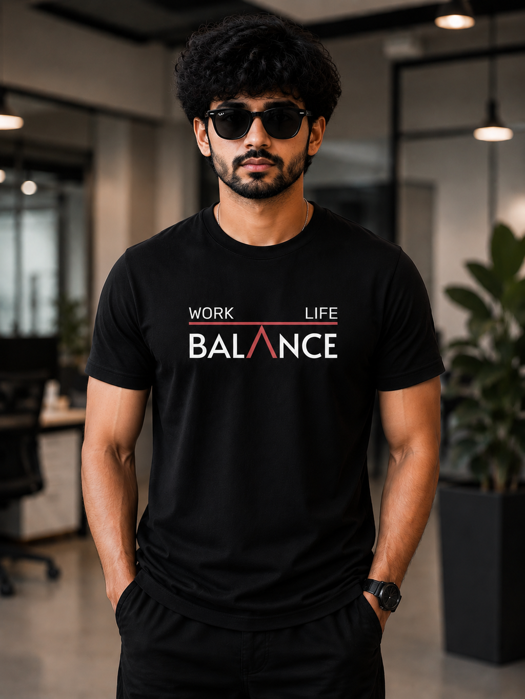Work Life Balance Regular Fit T-shirt