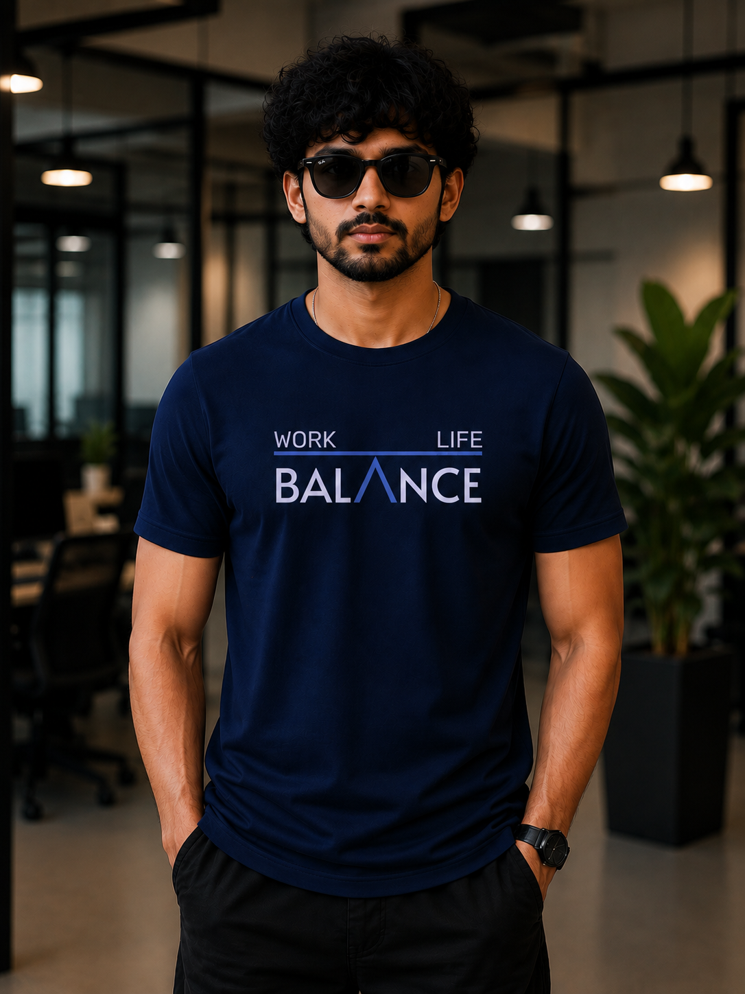 Work Life Balance Regular Fit T-shirt