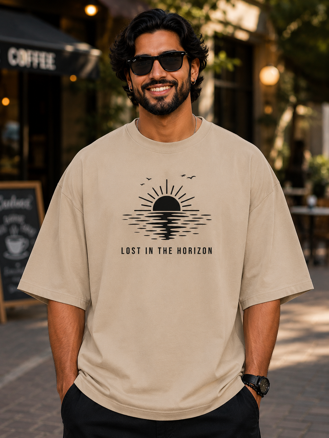 Lost In The Horizon Oversized T-Shirt