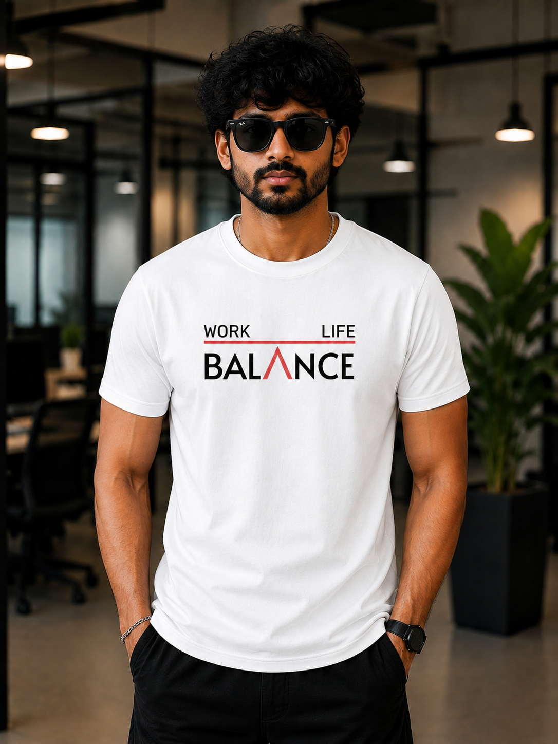 Work Life Balance Regular Fit T-shirt