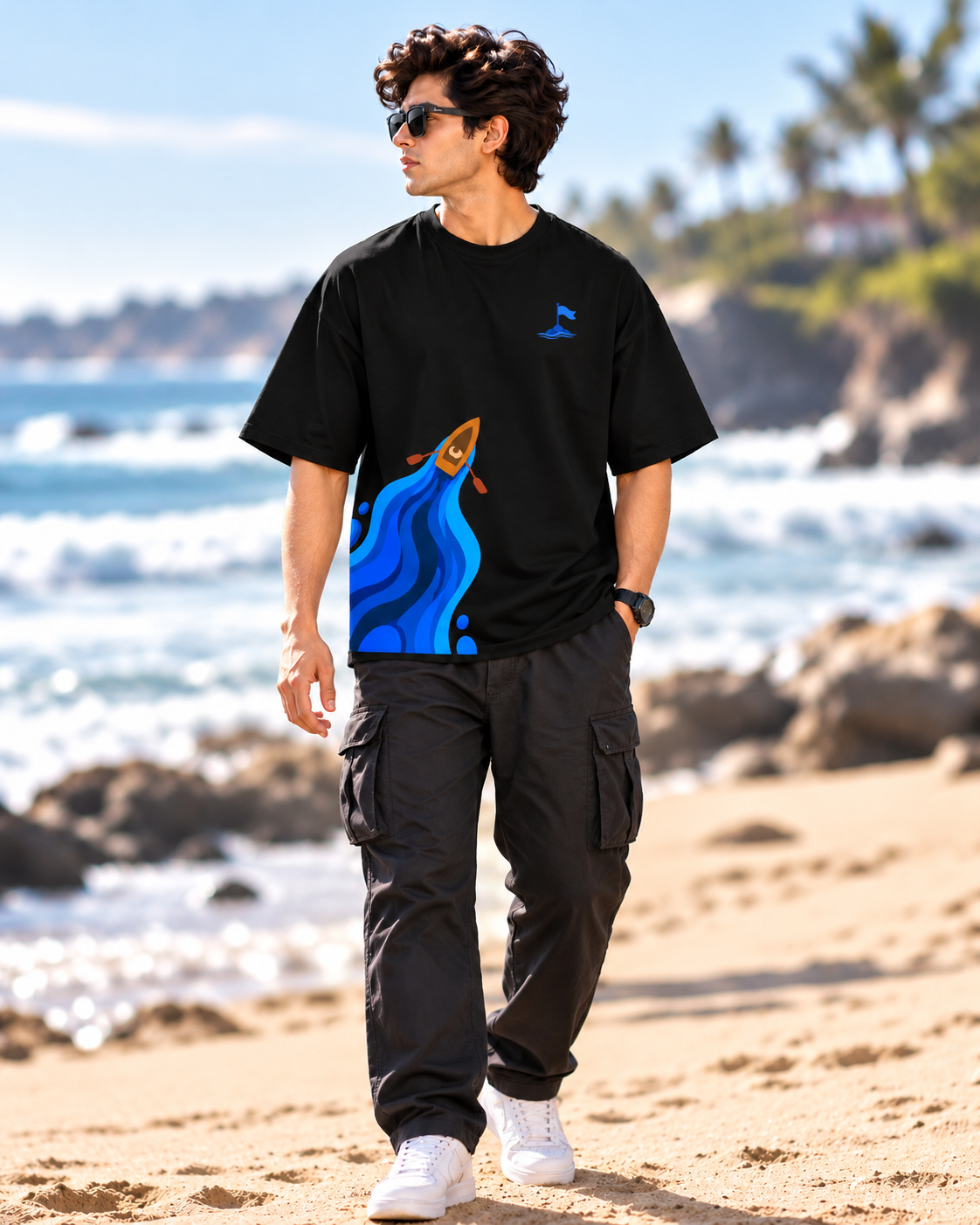 Blue Horizon Oversized T-shirt
